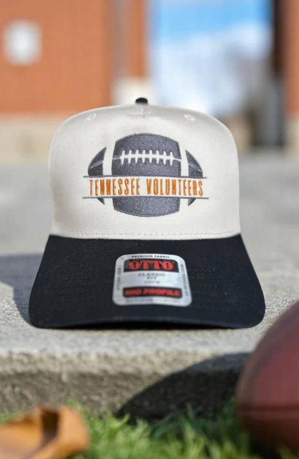 Vols® Natural/Black Embroidered Football Hat
