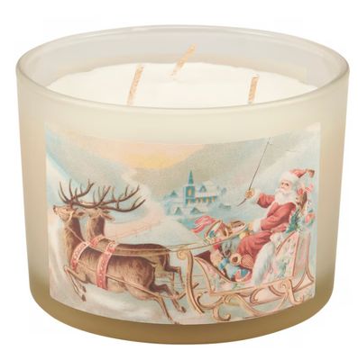 Santa Sleigh Candle