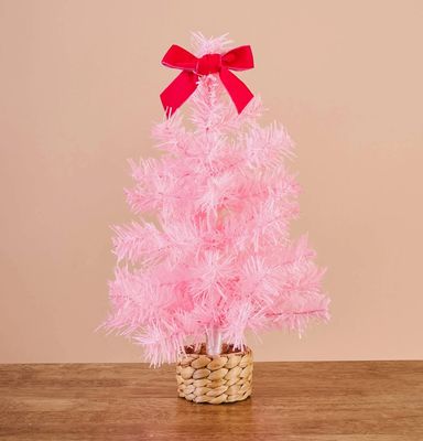 Mini Pink Coquette Christmas Tree
