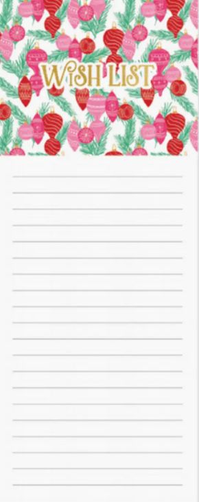 Christmas Magnetic Notepad | Wish List