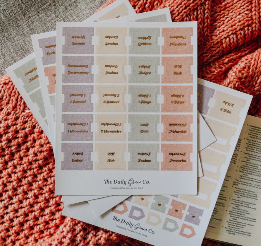 Pastel Floral Bible Tabs