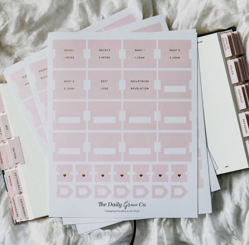 Blush Bible Tabs