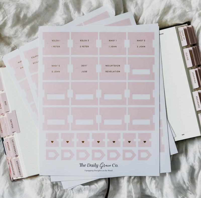 Blush Bible Tabs