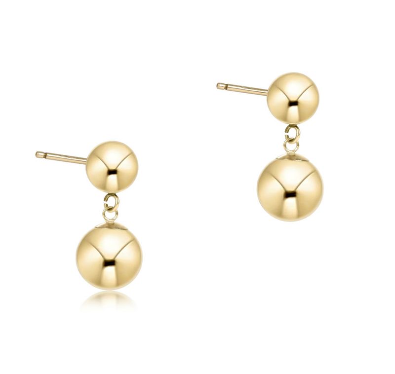 Classic 10mm Ball Drop Stud Gold