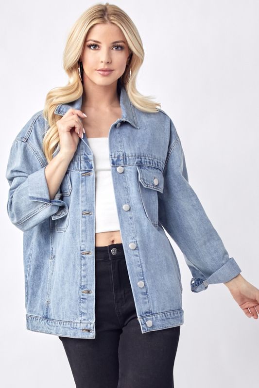 The Abby Oversized Denim Jacket