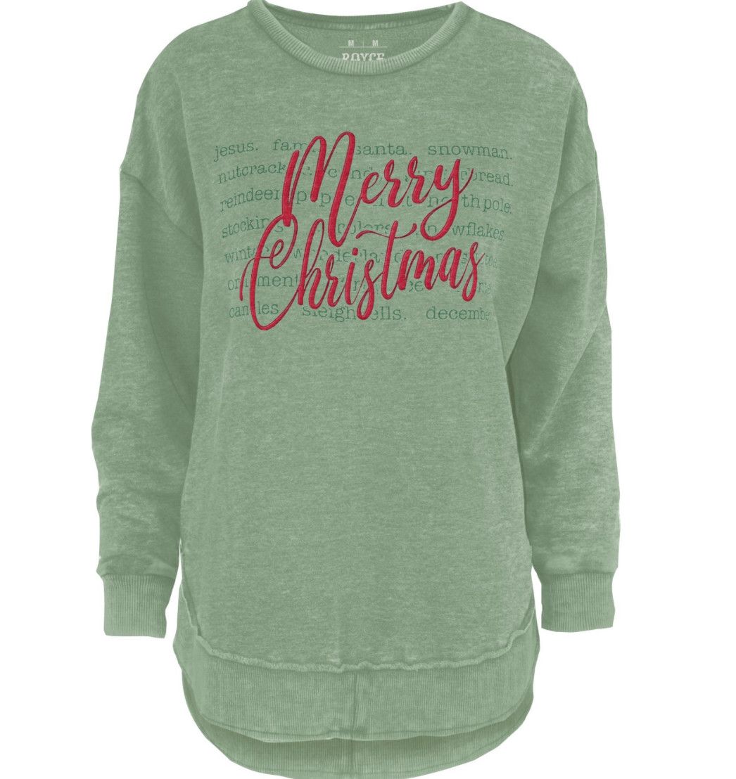 Christmas Words Sweatshirt, Size: S