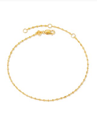 Beaded Satellite Chain Bracelet 18K Gold Vermeil