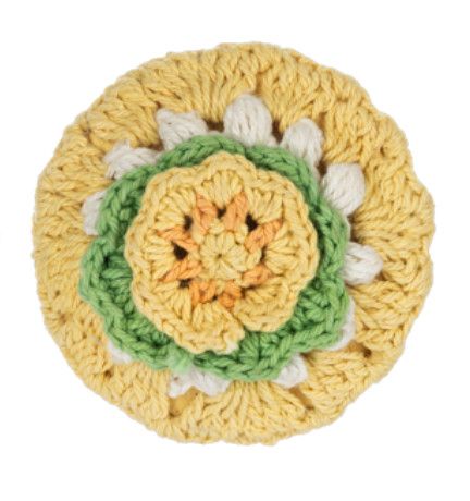 Crocheted Mirror | Yellow