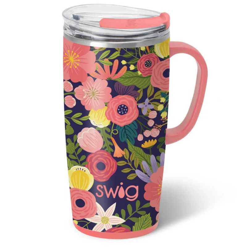 Swig Secret Garden Collection, Size: Travel Mug 22 oz