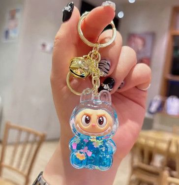 Shiny Labubu Keychain/Bag Charm, Color: Blue