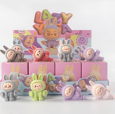 Flocked Labubu Ornament