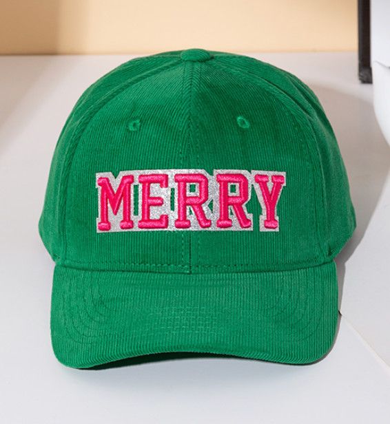Merry Corduroy Hat, Color: Green