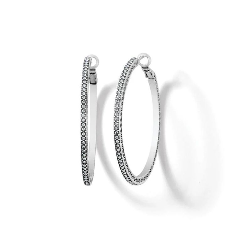 Meridian Thin Large Hoop Earrings