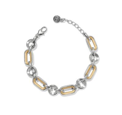 Medici Two Tone Link Bracelet
