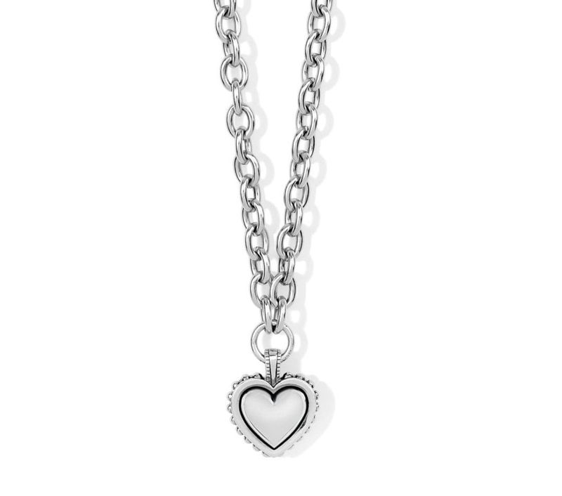 Pretty Tough Bold Heart Necklace