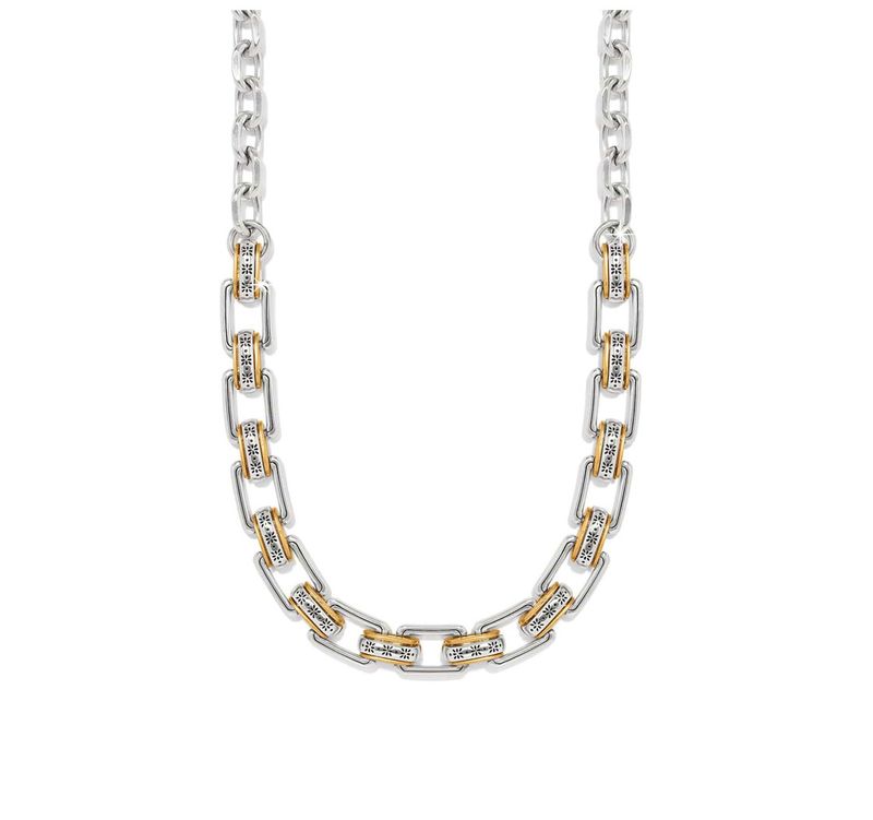 Mosaic Two Tone Links Necklace