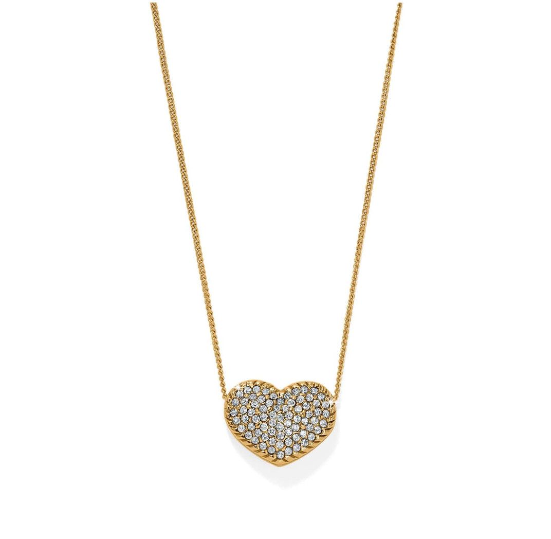 Illumina Celeste Heart Bold Necklace Gold