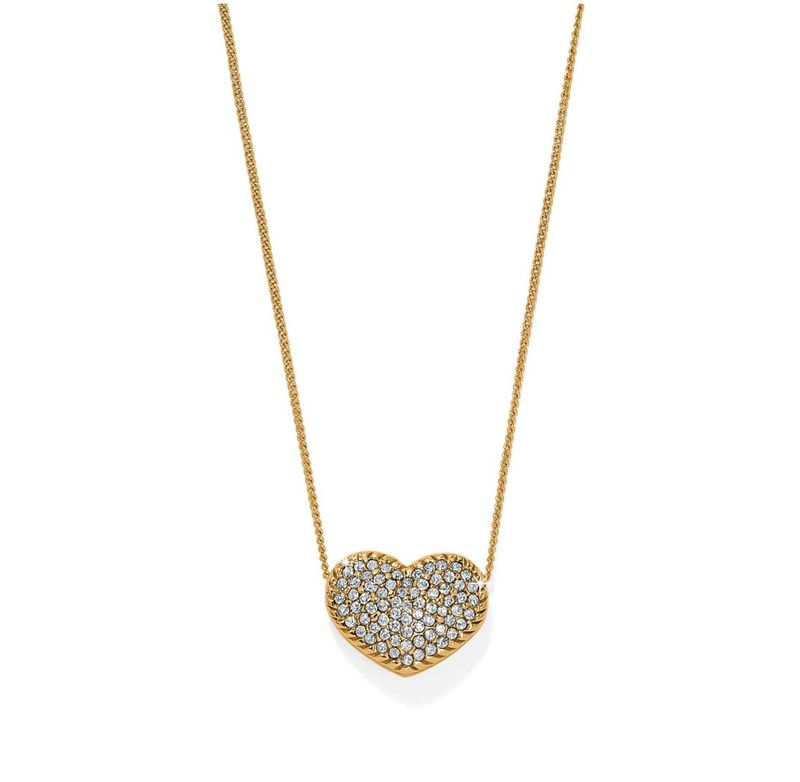 Illumina Celeste Heart Bold Necklace Gold