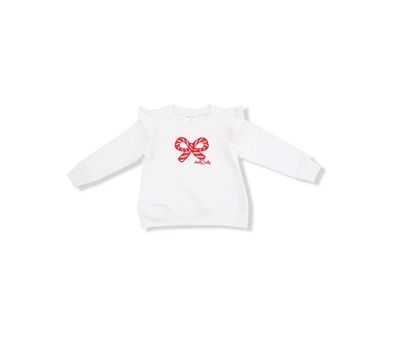 Candy Canes Ruffle Sweatshirt