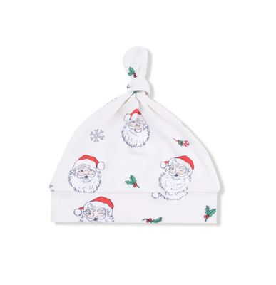 Vintage Santas Knotted Hat | 0-3 mo