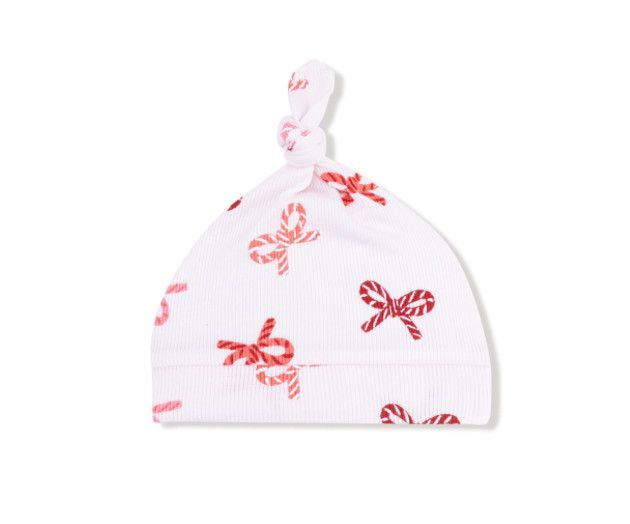 Candy Cane Knotted Hat | 0-3 mo