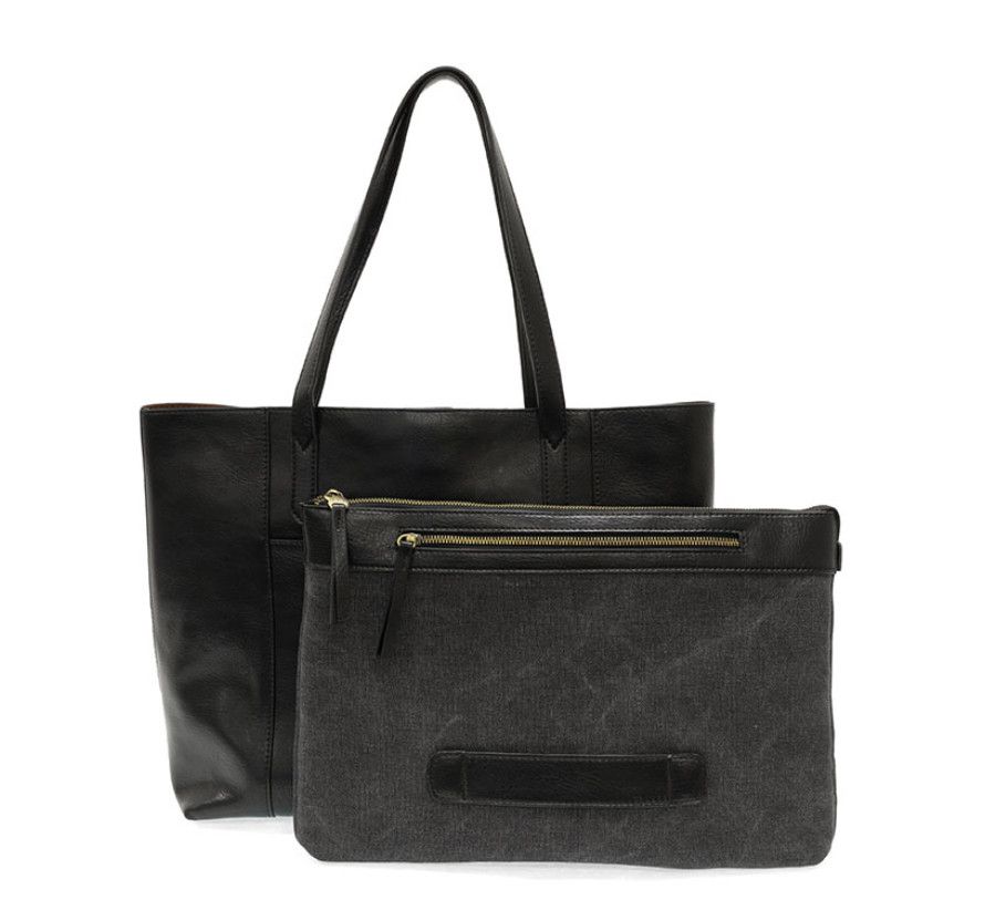 Sondra Laptop Tote, Color: Black