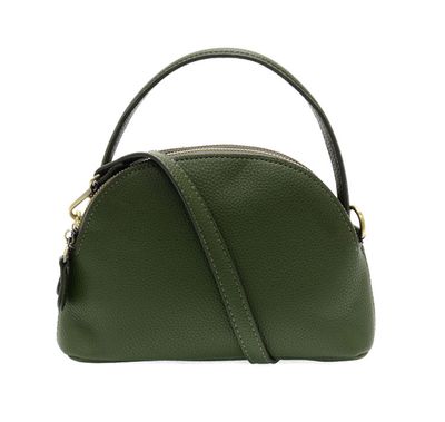 Larissa Double Zip Dome Crossbody Bag