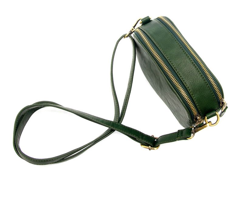 Layne Double Zip Mini Camera Crossbody
