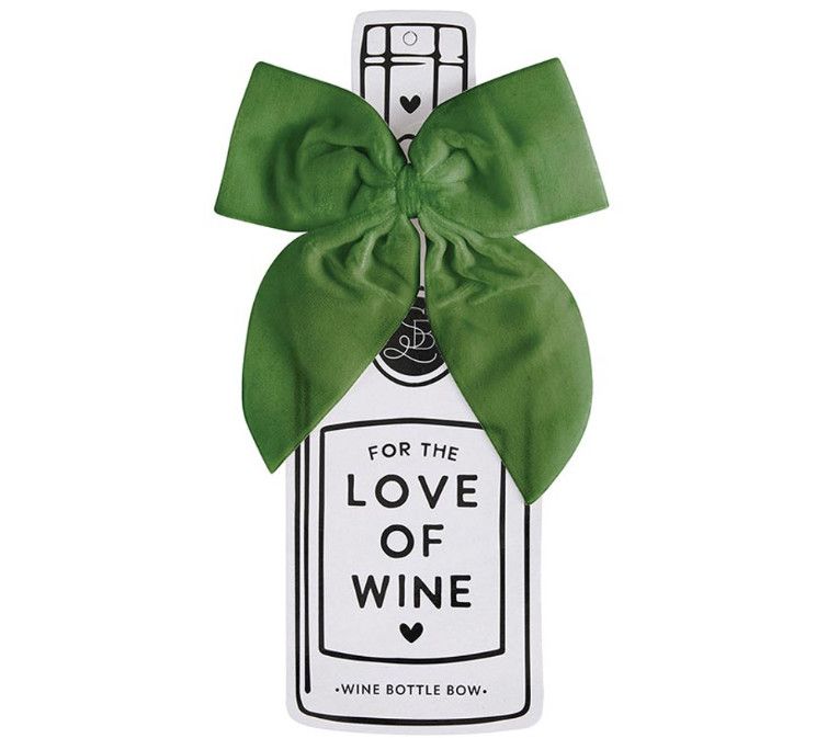 Velvet Bottle Bow | Green