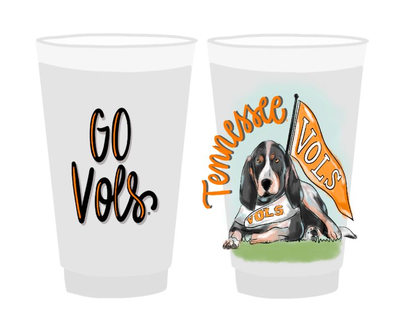 Tennessee Vols® Mascot Frosted Cups Set of 8