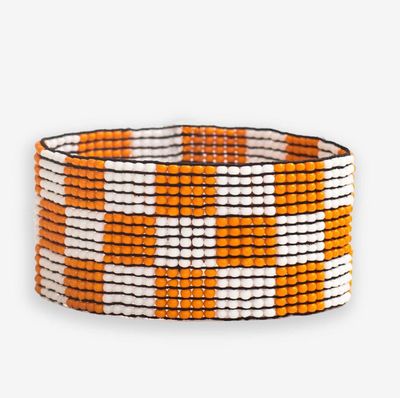 Kendall Checkered Game Day Stretch Bracelet