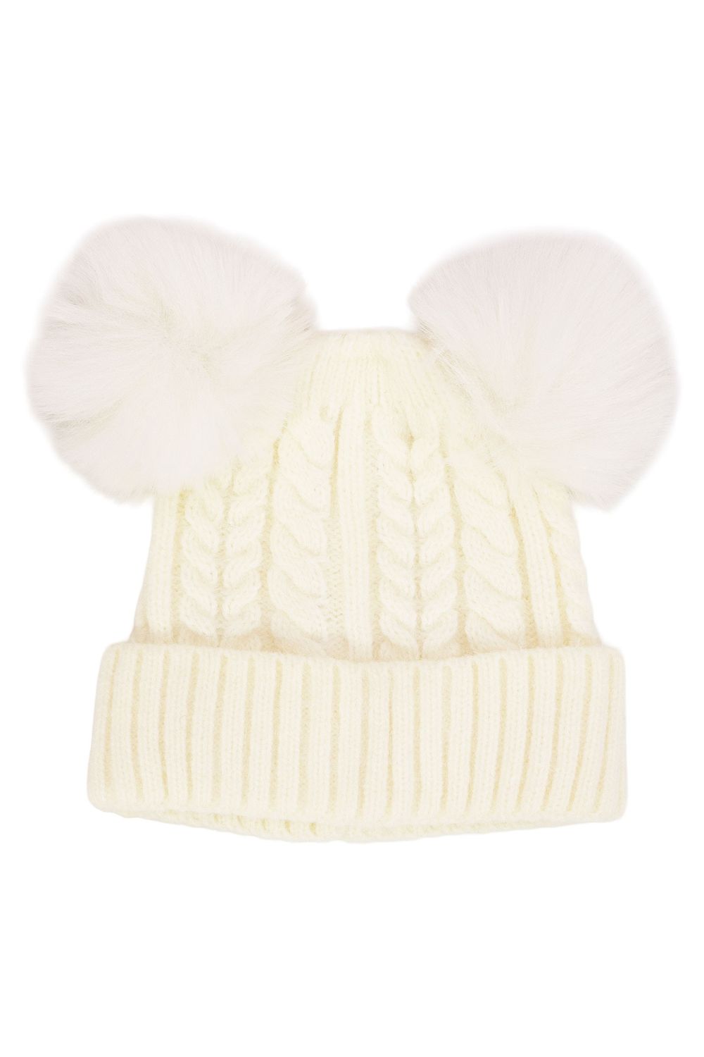 The Emily Toddler Pom Pom Beanie, Color: Ivory