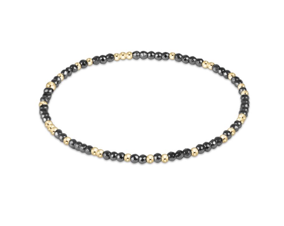Enewton EXTENDS Hope Unwritten Silver Faceted Hematite 2mm Bead Bracelet