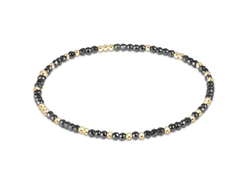 Enewton EXTENDS Hope Unwritten Silver Faceted Hematite 2mm Bead Bracelet