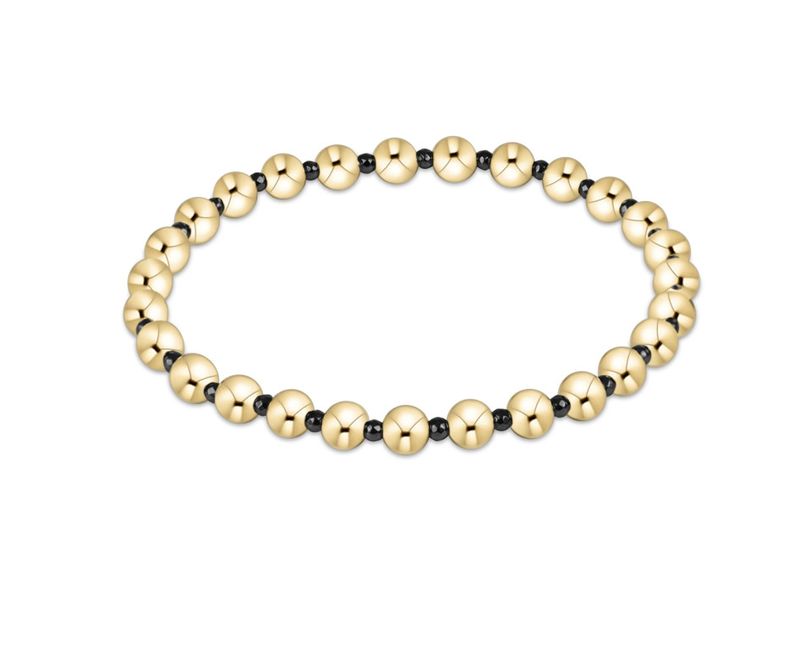 Enewton EXTENDS Faceted Hematite Grateful Pattern 5mm Bead Bracelet