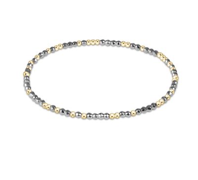 Enewton EXTENDS Hope Unwritten Bright Silver Faceted Hematite 2mm Bead Bracelet