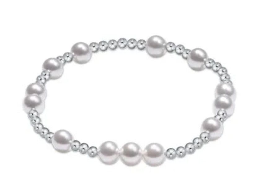 Enewton EXTENDS Hope Unwritten Sterling 6mm Bead Bracelet Pearl