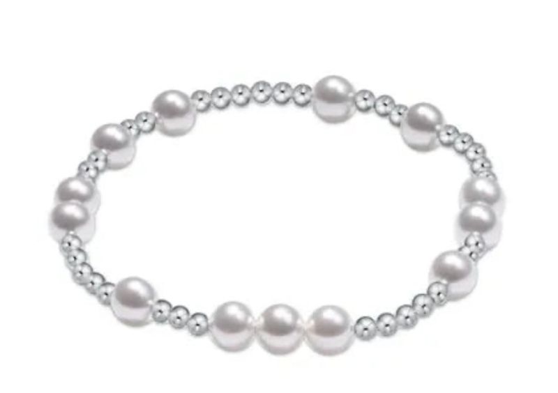 Enewton EXTENDS Hope Unwritten Sterling 6mm Bead Bracelet Pearl
