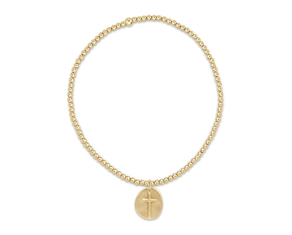 Enewton EXTENDS Classic Gold 2mm Bead Bracelet Inspire Small Gold Charm