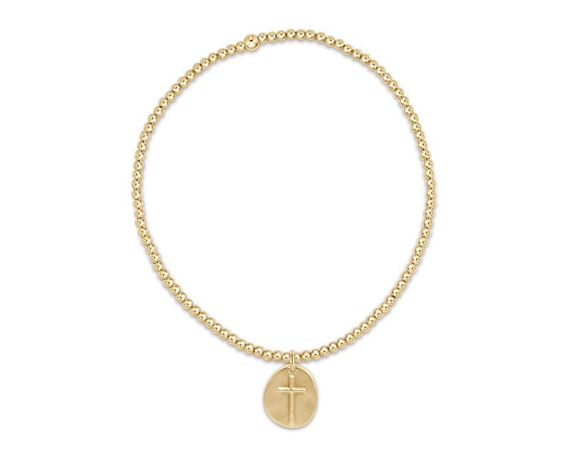 Enewton EXTENDS Classic Gold 2mm Bead Bracelet Inspire Small Gold Charm