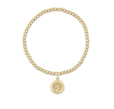 Enewton EXTENDS Classic Gold 3mm Bead Bracelet Protection Gold Disc