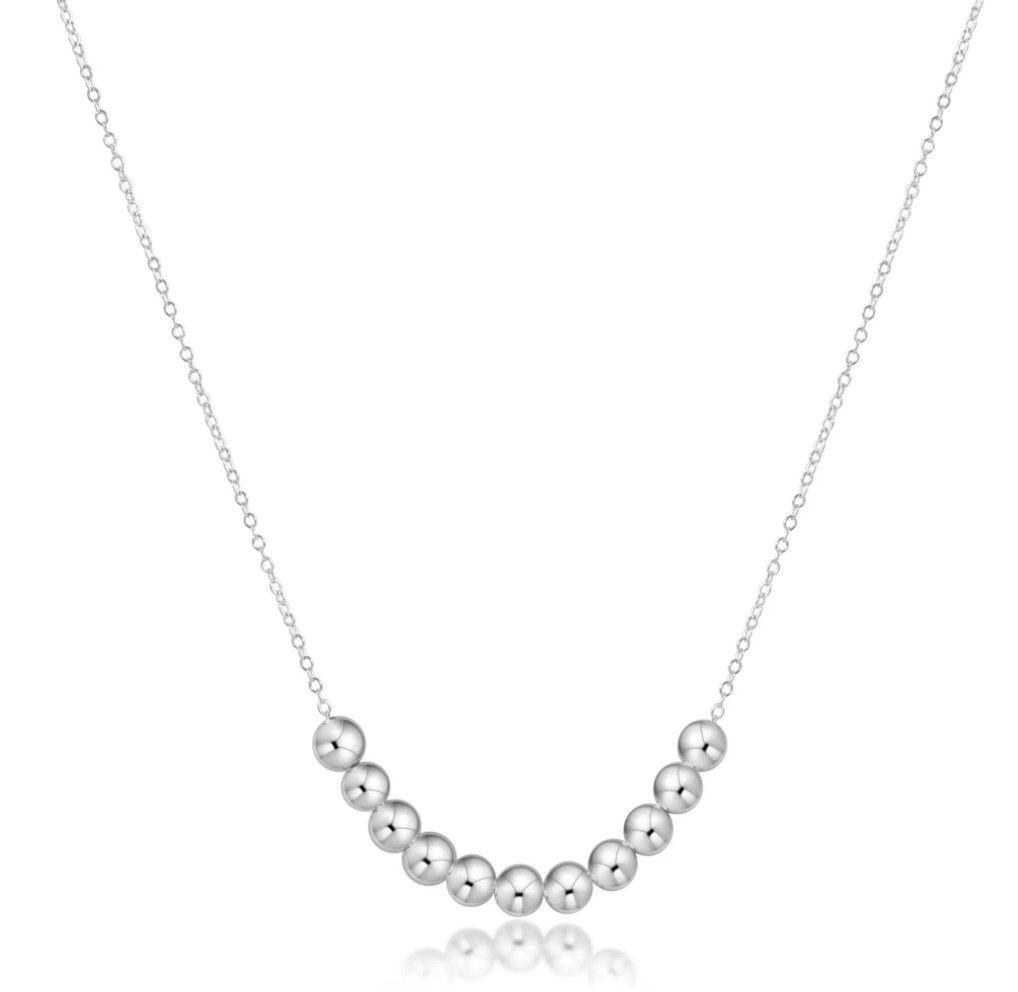 16&quot; Necklace Sterling Classic Beaded Bliss