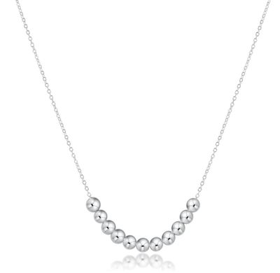 16&quot; Necklace Sterling Classic Beaded Bliss