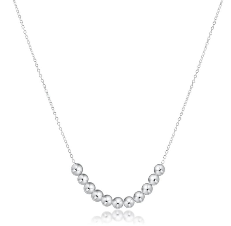 16&quot; Necklace Sterling Classic Beaded Bliss