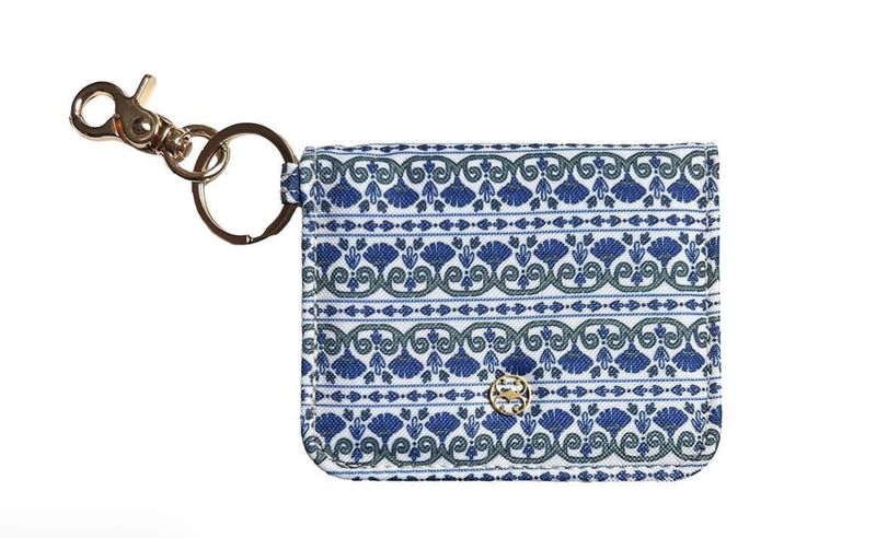 ID Wallet | Floral Foulard Navy