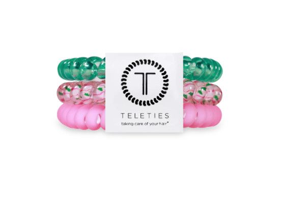 Teleties™ Hair Ties | Merry Pinkmas, Size: Small