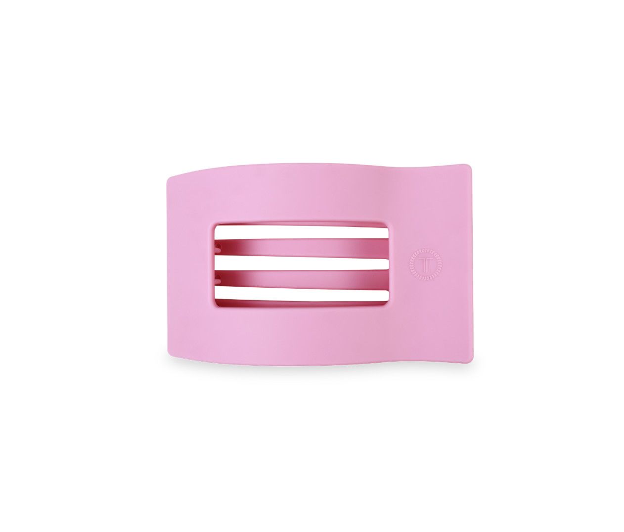 Teleties™ Flat Rectangle Hair Clip | Merry Pinkmas, Size: Small