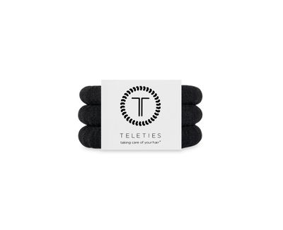 Teleties™ Nylon Hair Ties | Jet Black