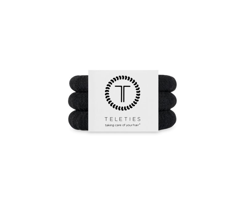 Teleties™ Nylon Hair Ties | Jet Black