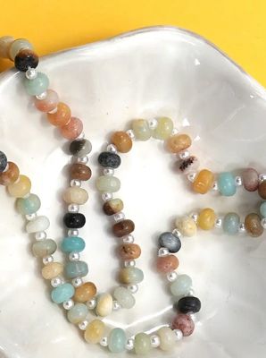Natural Stone Beaded Necklace